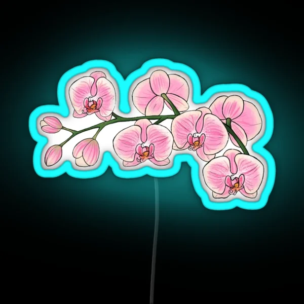 Pink Orchid Led RGB Neon Sign