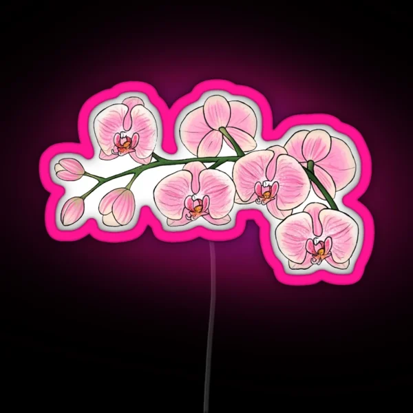 Pink Orchid Led RGB Neon Sign