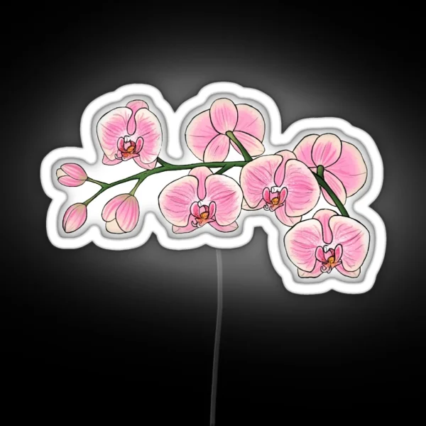 Pink Orchid Led RGB Neon Sign