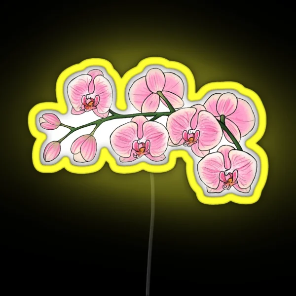 Pink Orchid Led RGB Neon Sign