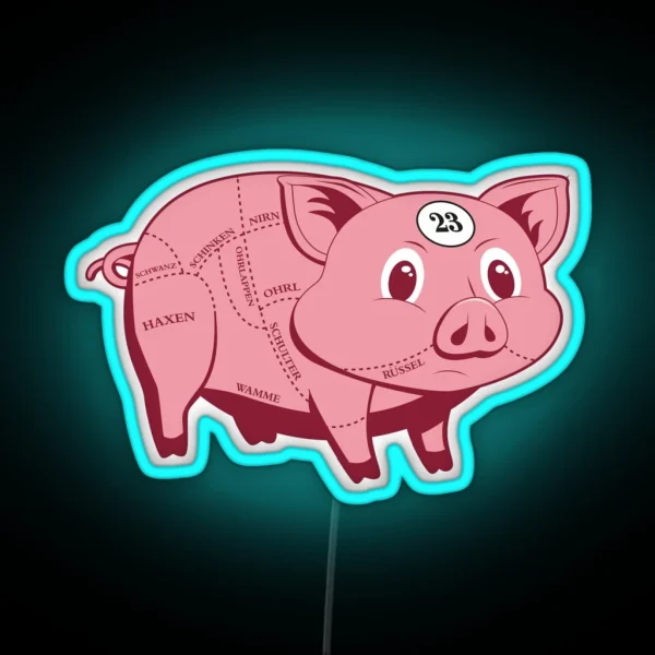 Pink Pig RGB Neon Sign