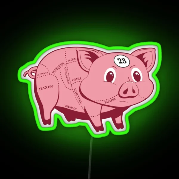Pink Pig RGB Neon Sign