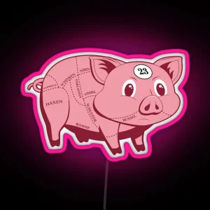 Pink Pig RGB Neon Sign