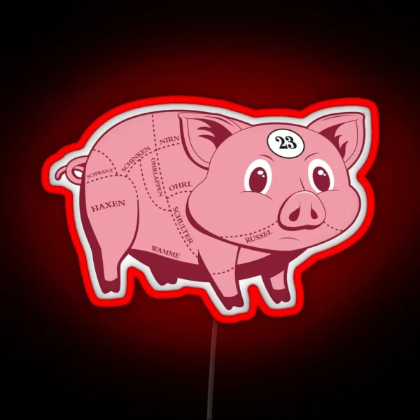 Pink Pig RGB Neon Sign