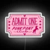 Pink Pony Club Ticket RGB Neon Sign for Party Decorations