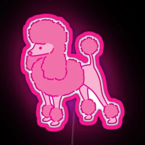 Pink Poodle RGB Neon Sign