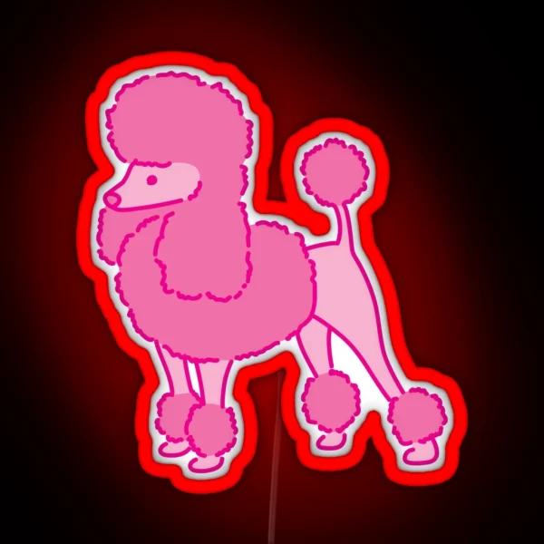 Pink Poodle RGB Neon Sign