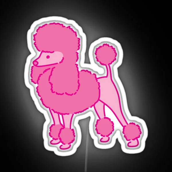 Pink Poodle RGB Neon Sign