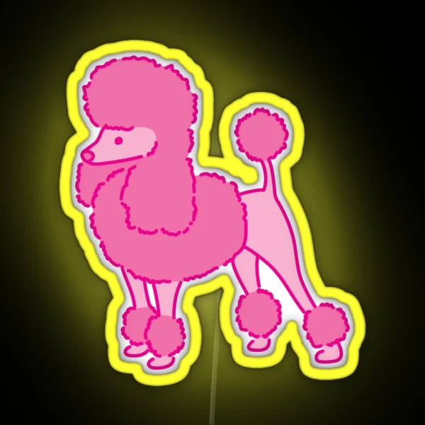 Pink Poodle RGB Neon Sign