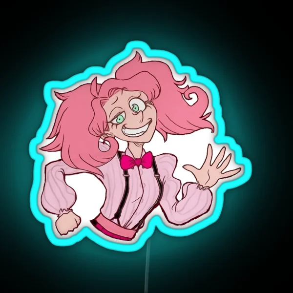 Pink Roaring 1920 S Girl RGB Neon Sign