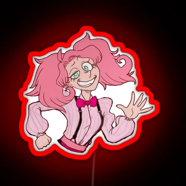 Pink Roaring 1920 S Girl RGB Neon Sign