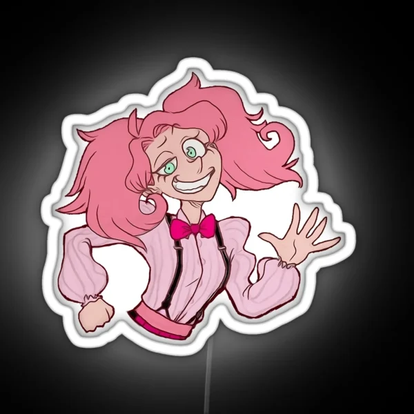 Pink Roaring 1920 S Girl RGB Neon Sign