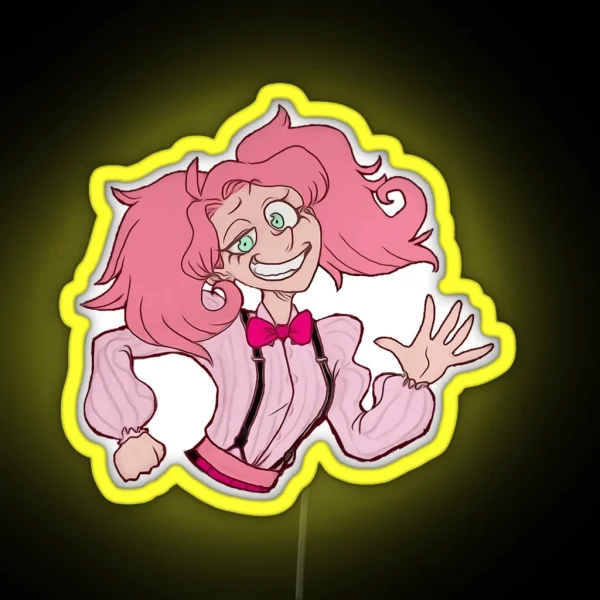 Pink Roaring 1920 S Girl RGB Neon Sign