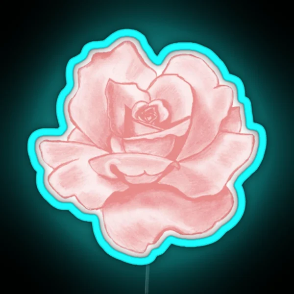 Pink Rose RGB Neon Sign