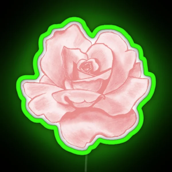 Pink Rose RGB Neon Sign