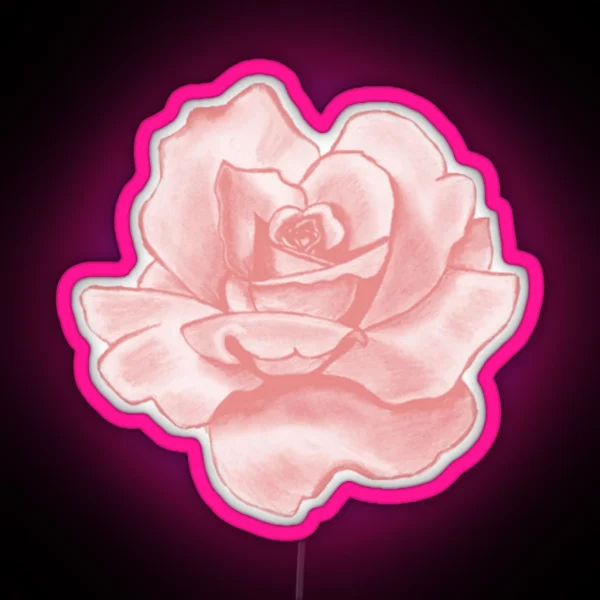 Pink Rose RGB Neon Sign