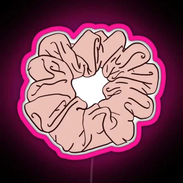 Pink Scrunchie RGB Neon Sign