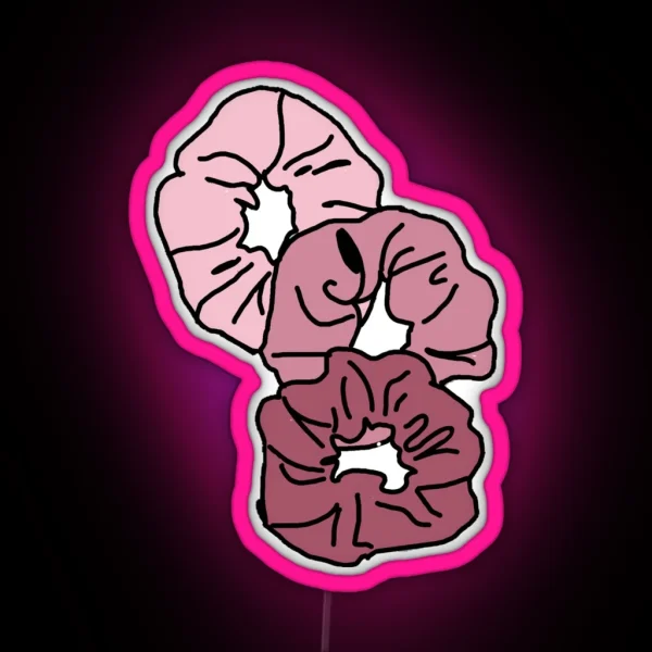 Pink Scrunchies RGB Neon Sign