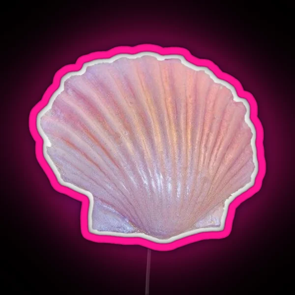 Pink Seashell RGB Neon Sign