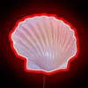 Bright pink seashell decorative LED neon light accent wall sign