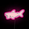 Colorful Pink Neon Shark RGB LED Sign Art Decoration Lighting