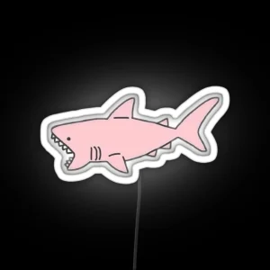 Pink Shark RGB Neon Sign