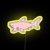 RGB pink shark neon sign decoration for gaming rooms parties