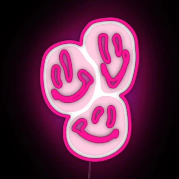 PINK SMILES RGB Neon Sign