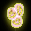Vibrant Pink RGB Neon Smile Sign for Modern Home Decorations