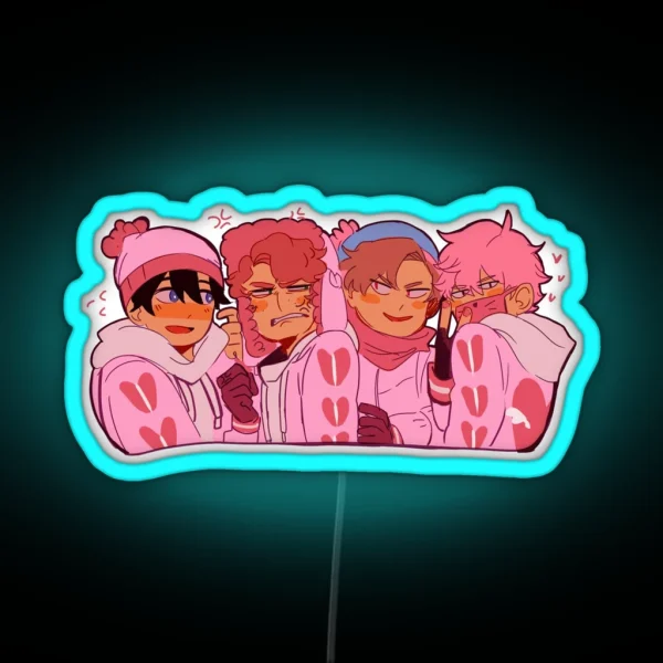 Pink Trail RGB Neon Sign