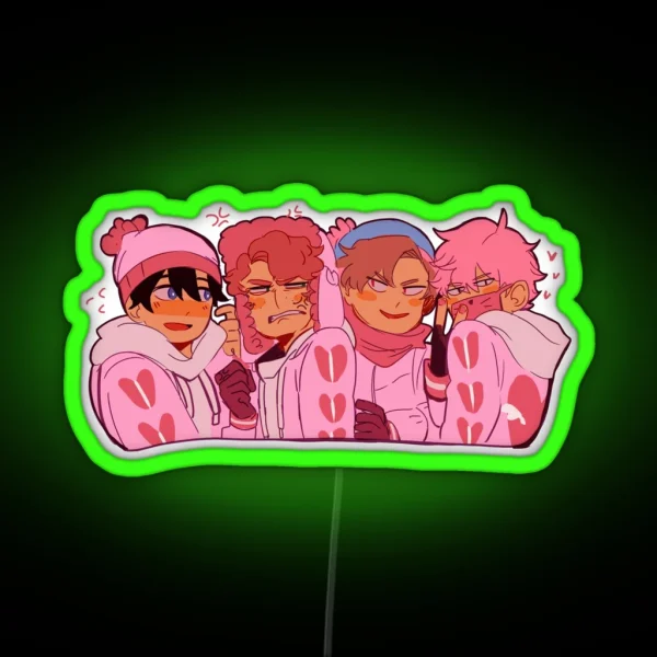 Pink Trail RGB Neon Sign