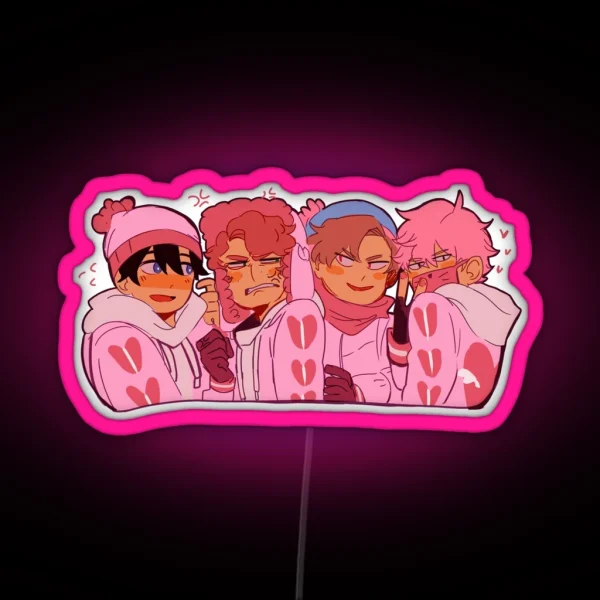 Pink Trail RGB Neon Sign