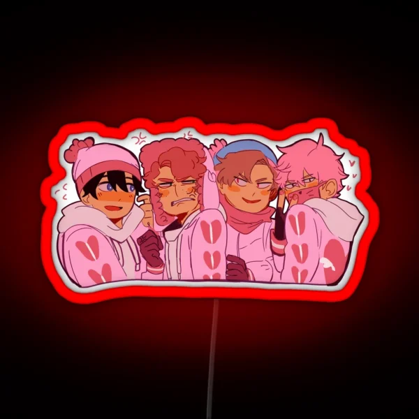 Pink Trail RGB Neon Sign