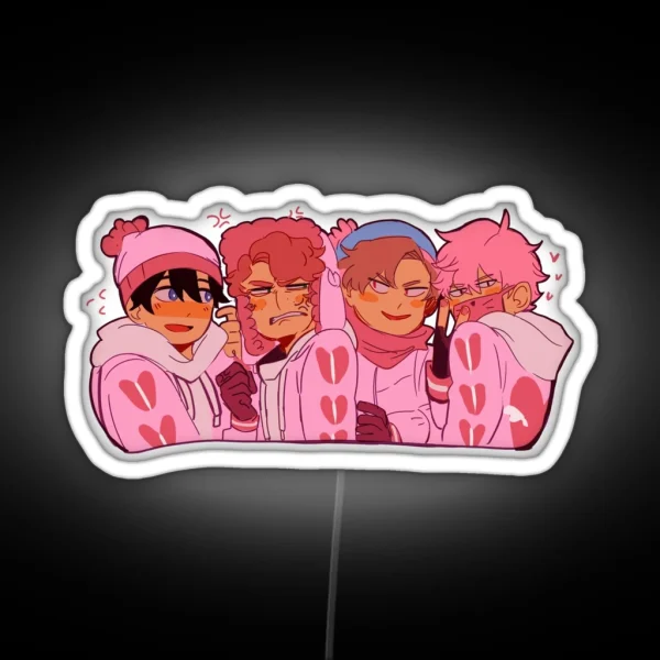 Pink Trail RGB Neon Sign