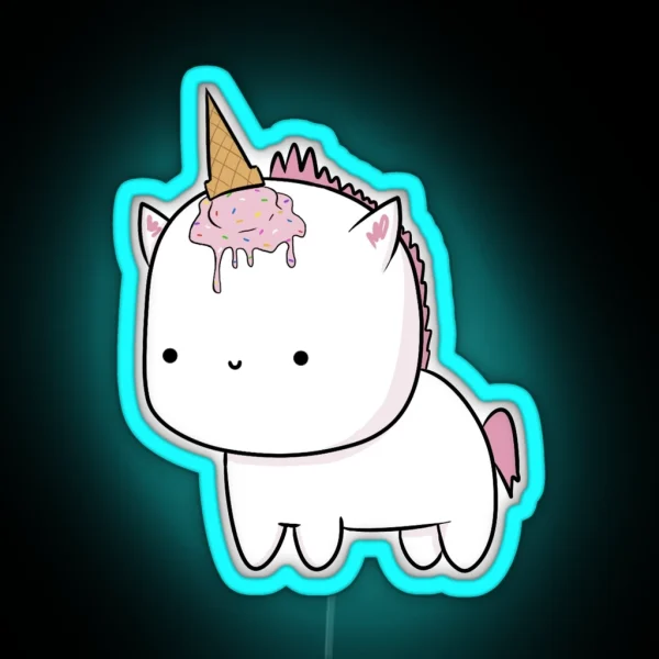 Pink Unicorn RGB Neon Sign