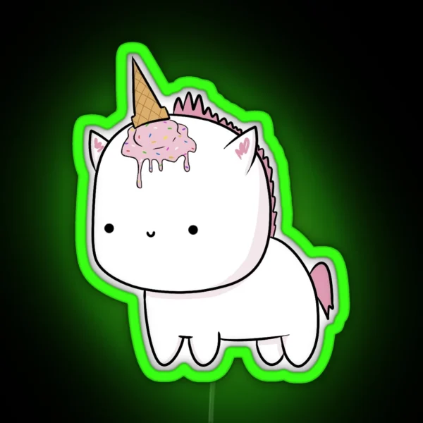 Pink Unicorn RGB Neon Sign