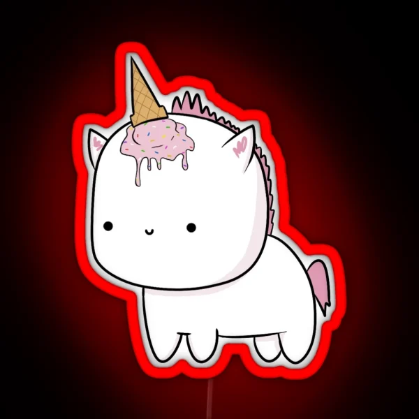 Pink Unicorn RGB Neon Sign