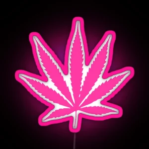 Pink Weed RGB Neon Sign