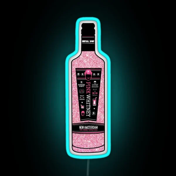 Pink Whitney Glitter RGB Neon Sign