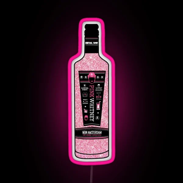 Pink Whitney Glitter RGB Neon Sign