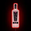 Pink Whitney bar decor featuring colorful neon LED lighting accents