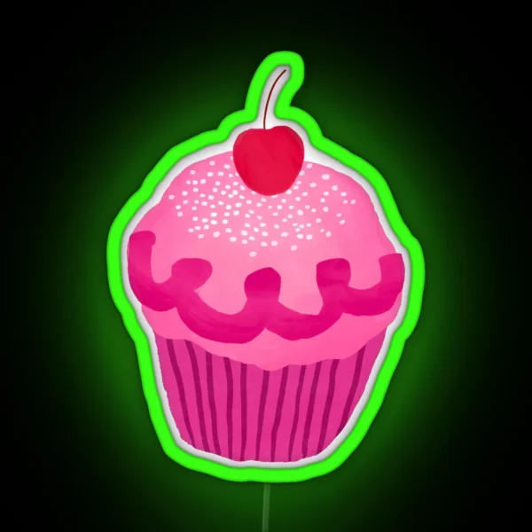 Pinkalicious Cupcake Design RGB Neon Sign