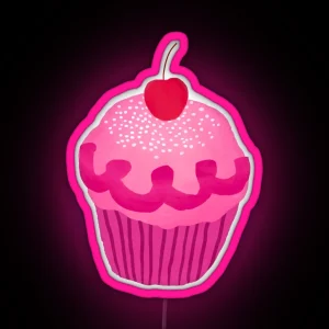 Pinkalicious Cupcake Design RGB Neon Sign