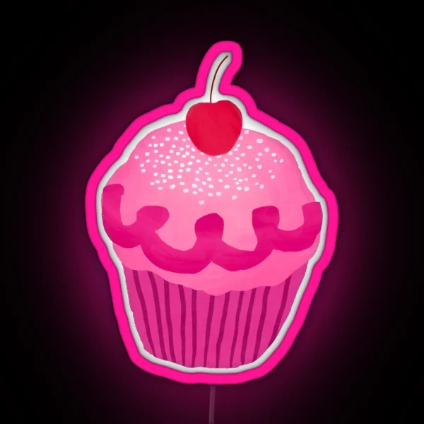 Pinkalicious Cupcake Design RGB Neon Sign
