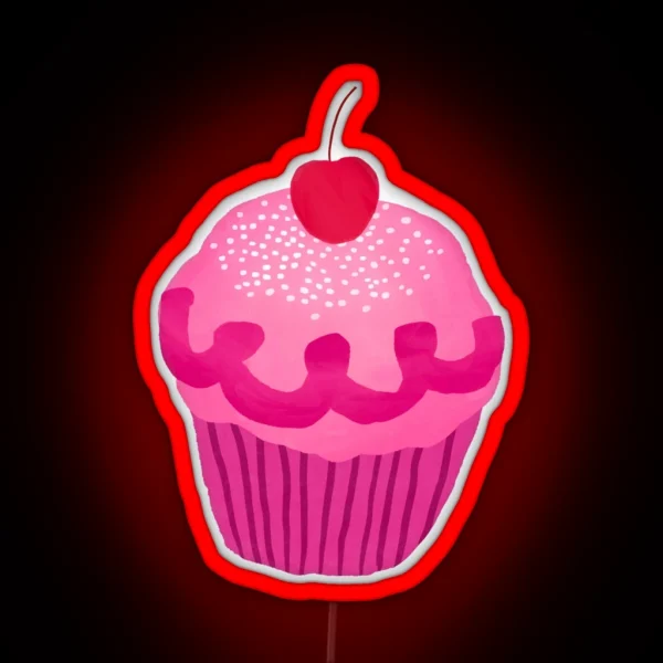 Pinkalicious Cupcake Design RGB Neon Sign