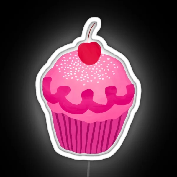 Pinkalicious Cupcake Design RGB Neon Sign