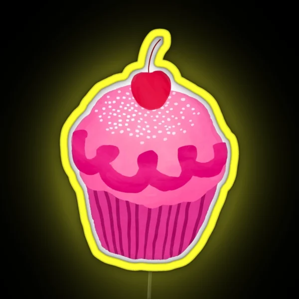 Pinkalicious Cupcake Design RGB Neon Sign