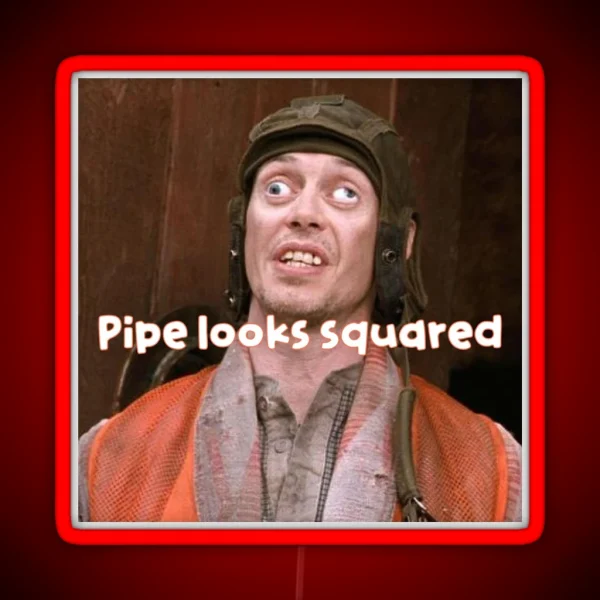 Pipe Looks Squared RGB Neon Sign