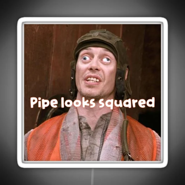Pipe Looks Squared RGB Neon Sign