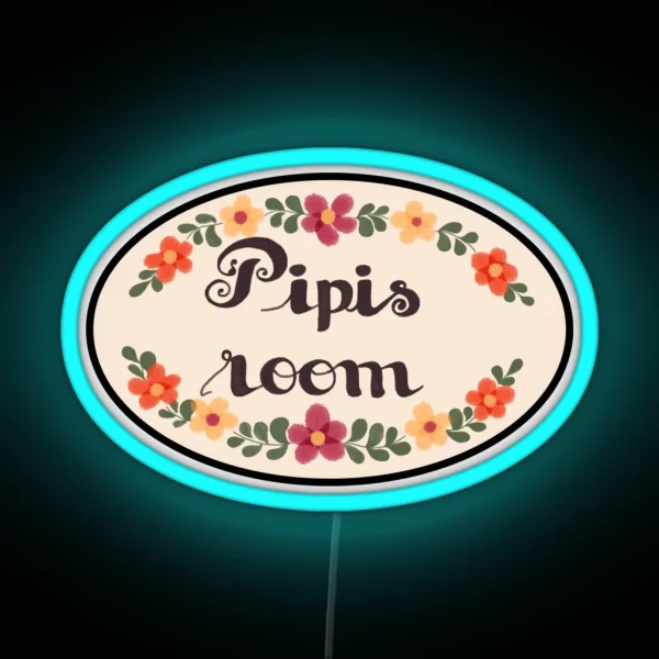 Pipis Room Design Polygon Griffin Mcelroy RGB Neon Sign